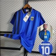 Football Shirt T-Shirt Shirt 1994 Retro Jersey Football No. Shirt 10 Maladona