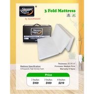 Sleepy Night 3 Fold Orthopedic Mattress - 2 / 3 / 4 inch