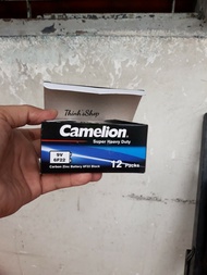 Hộp 12 viên pin vuông 9V Camelion Super Heavy Duty Battery - 6F22 Chính hãng