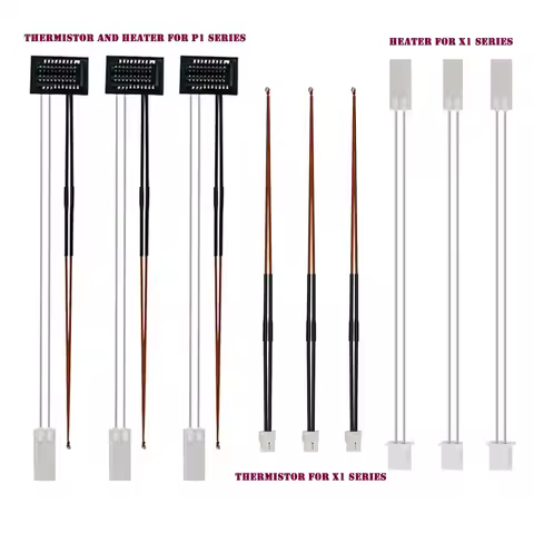 For Bambu Lab Hotend v2.0 V3.0 Kit X1c P1P Thermistor & Ceramic heater Plate Hotend V3Heater Cartrid