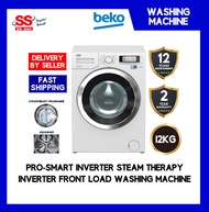【 DELIVERY BY SELLER 】 BEKO WMY1214441 12KG 1400RPM Pro Smart Inverter Steam Therapy LED Display Inverter Front Load Washing Machine | MESIN BASUH | 洗衣机