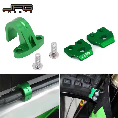 Motorcycle CNC Front Rear Brake Line Hose Cable Clamp Holder For KAWASAKI KX250F KXF250 2004-2018 KX