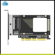 PCIe 5.0 to U.2 (SFF - 8639) Converter 128Gbps GEN5 U.2 SSD to PCIE X4 X8 X16 Expansion Card for PCI