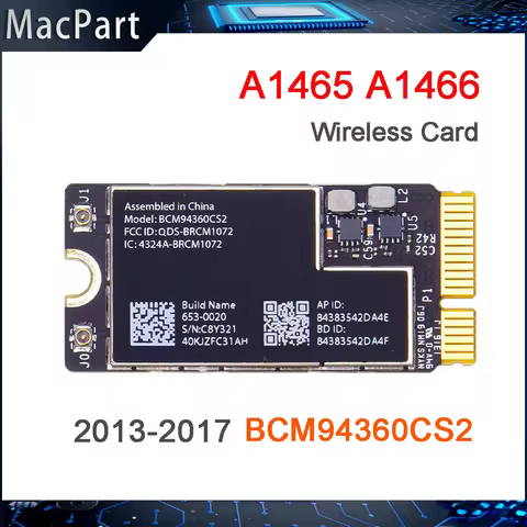 Original Wifi Airport Card BCM94360CS2 Bluetooth BT 4.0 Airport 802.11ac For Macbook Air A1465 A1466