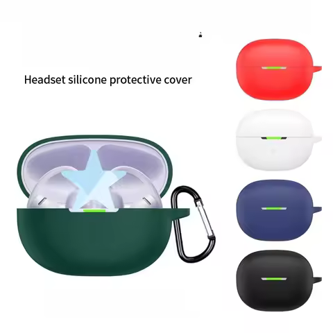 For SHOKZ OpenDots Air Case E210/ OpenDots2 /E320 Solid Color Silicone Bluetooth Earphone Cover For 