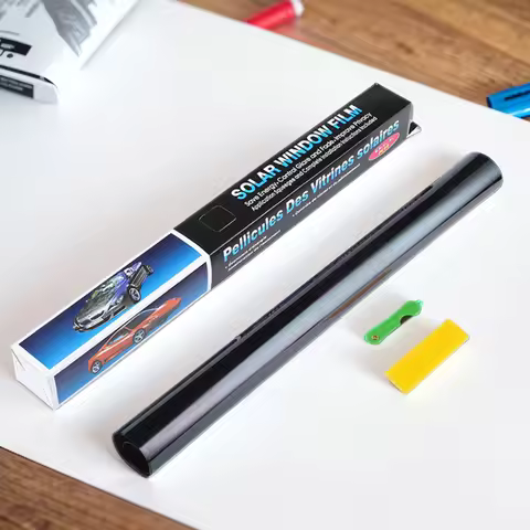 1 Roll Car Window Tint Film 50cmX3m Sun Shade Film 1/5/15/25/35/50 Percent Black Car Window Foils Ti