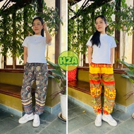 Brocade pants Beautiful sand silk alibaba pants for men and women with brocade patterns, large size 