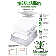 NCR COMPUTER FOAM WHITE   1 PLY , 2 PLY ,  9.5" x 11"