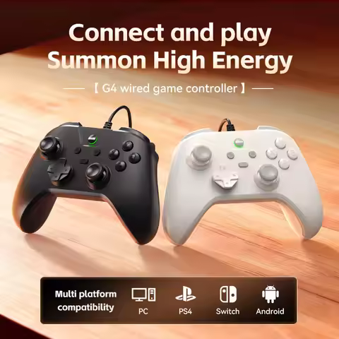 Wired PC Game Controller Compatible with PC/NS/NS2/Steam/PS4 Consoles Gaming Controller with Esports