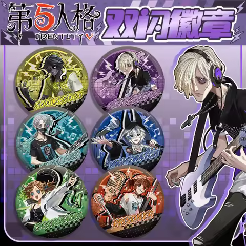 Horror Game Peripheral Identity V Brooch Embalmer Fools Gold Aesop Carl Ithaqua Badge Backpack Cloth