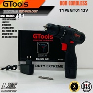 PROMO Bor cordless MAKTEC 12v mesin bor baterai drill tembok besi kayu