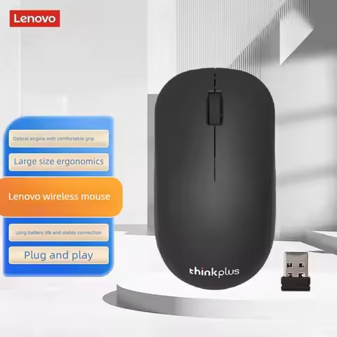 Lenovo Thinkplus Wireless Mouse WL80 Optical Laptop Desktop Computer Business Office Gaming Mouse