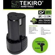 TEKIRO AC-BA2102 CORDLESS BATTERY 12V 2.0 AH CORDLESS BATTERY