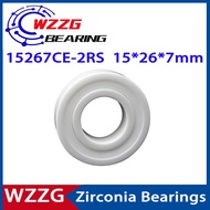 15267  Full ceramic bearing ZrO2 15267CE-2RS  15*26*7 mm ceramic ball bearing 15267CE-2RS