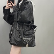 ෆ Chanel 22bag 黑銀中號垃圾袋🈶購證