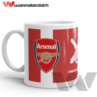 Arsenal Mug Glass Arsenal Mug Ball Glass Ball Mug Custom Mug Unique Arsenal Come On You Gunners 2