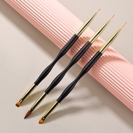 3Pcs French Stripe Nail Art Liner Brush Set Tips Ultra-thin Line Drawing Pen Dual End UV Gel Painting Brushes Nail Gel Brush Set Artist Brushes Tools