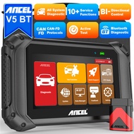 【MY Stock】ANCEL V5 BT Full System Car OBD2 Diagnostic Scanner Oil D-PF Regen EPB TPMS Reset Injector