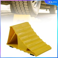 [dolity] Truck Car Wheel Chock Non Slip Wheel Stopper Multifunctional Accessory Scratch Resistant Universal Triangle Base Tire Chock