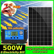 Monocrystalline Silicon Solar Panel 150W/350W/500W Household Charging Solar Panel With 30A Solar Cha