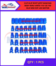 CLIP KLIP RIVET JEPIT KANCING BODY BIRU VARIO 110 125 150 OLD NEW ESP LED MOTOR