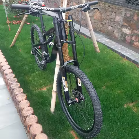 Kalosse Mountain Bicycle 26x2.35 Tires AM, 190mm Travel, 26x17 Inches, 24 Speed