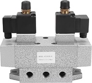 Pneumatic Solenoid Valve 3 Position 5 Way, Electric Air Valve Controller G1/4in K35D2H - 8 with 8Hz 