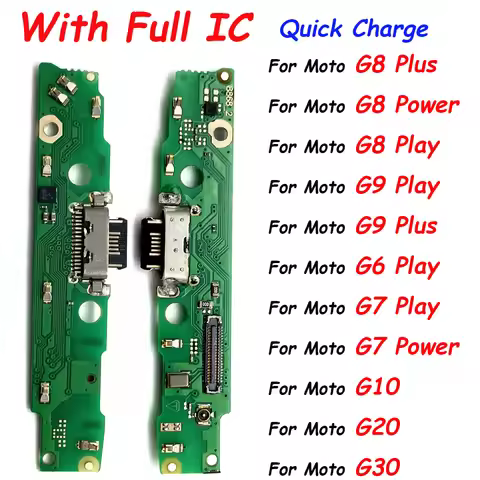 Dock USB Charger Quick Charging Port Connector Board Flex Cable For Moto G9 Power G8 Plus G7 Power G