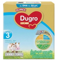 Dumex Dugro EZCARE นมผง ดูโกร อีแซดแคร์ สูตร 3 1650 กรัม ดูโกร อีแซดแคร์ ไอรอน แอคทีฟ พลัส สูตร 3 16