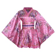 Women's Short Kimono Costume Floral Geisha Lolita Yukata Asia Traditional Sexy Bathrobe Sleepwear Ro