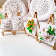 Gypsum doll three-Straw 3D relief painting h Plaster doll three-dimensional 3D Embossed painting Han