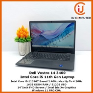 DELL VOSTRO 14 3400 INTEL CORE I5-1135G7 16GB RAM 512GB SSD USED LAPTOP REFURBISHED NOTEBOOK