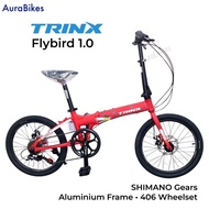 TRINX Flybird 1.0 Folding Bike 20” New Foldable Bicycle Shimano Gear Aluminium Alloy Frame