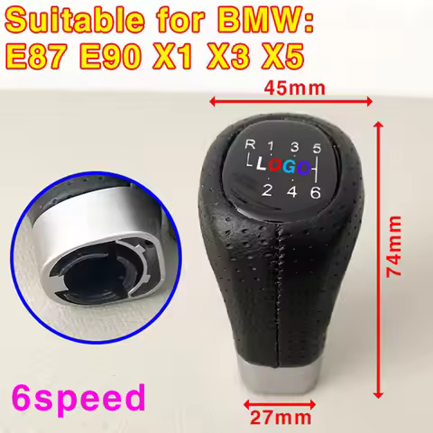 Car Gear Shift Knob For BMW 6-speed 5-speed Only For X1 X3 X5 E90 E87 Automobile Gear Lever Head Shi