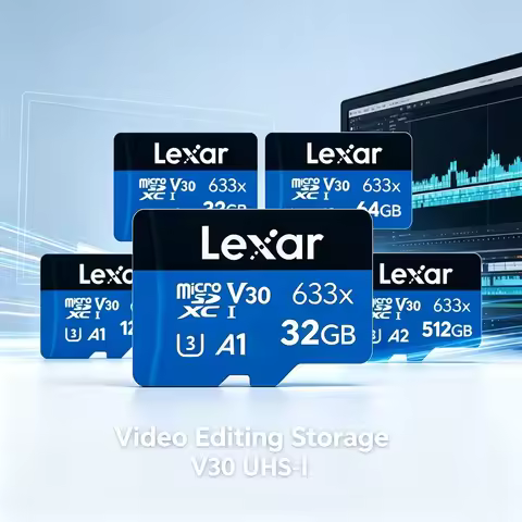 Lexar 32GB 64GB 128GB 256GB 512GB microSDHC microSDXC UHS-I Memory Card BLUE Series High-Performance