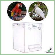 [ Bird Birdbath, Tub Bath Cage Accessories, Portable Bath Bird Bath