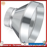 【W3SG】8 Inch to 4 Inch Duct Reducer Increaser Galvanized Steel Air Duct Adapter Round Crimped Pipe C