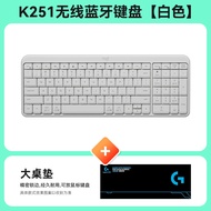 Logitech K251 คีย์บอร์ดไร้สาย Bluetooth M650 คีย์บอร์ดและเมาส์แบบไร้สายสำหรับใช้ในออฟฟิศสำหรับผู้หญิ