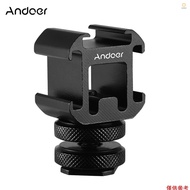Andoer Andoer 3 Cold Shoe Mount Adapter On-Camera Mount Adapter for DSLR Camera for LED Video Light 