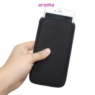 AROMA Neoprene Phone Bag, Neoprene Pouch Phone Protective Pouch, Black Case Fall Prevention Soft Pho