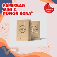 HITAM Paper Bag CUSTOM) Black Mini Gift Paper Bag, Paper Bag Wedding Souvenir Packaging Paper/Plain Black Paper Bag