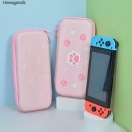 EVA Cute Pink Cat Claw Hard Carrying Case Shockproof for Nintendo Switch /OLED [homegoods.sg]