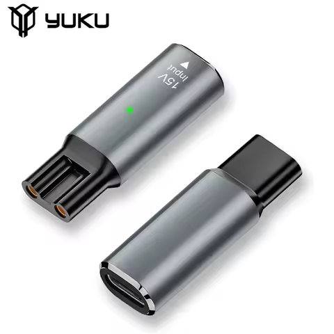 YUKU 15V HQ8505 Type-C Shaver Adapter Charging Converter for Philips Norelco One Blade Pro QP6520 QP