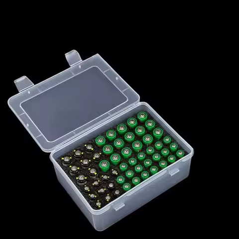 Moisture-proof Battery Storage Organizer Holder Shockproof Portable Battery Box Case Garage Containe