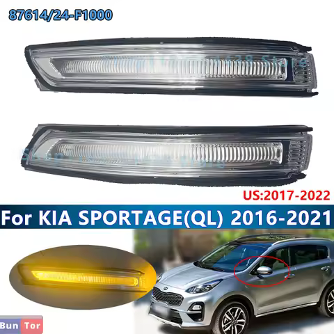 LH&RH LED Rearview Mirror Light For KIA SPORTAGE 2016-2021 US2017-2022 #87614-F1000/Car Wing Mirror 