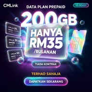 CMLink 200GB 5G | Panggilan Tanpa Had | RM35/Bulan | Tiada Kontrak | SIM Card Malaysia