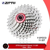 ZTTO Sprocket Cassette 9 Speed 11T-32T Kaset Sproket Sepeda COG Gear G
