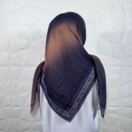 Kerudung Segi Empat Motif Voal Premium|Hijab Segiempat Terbaru 2024|Jilbab Segi 4 Motif Bunga Hitam