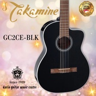 Takamine Electric Classical Guitar GC2-CE Black Spruce Top Mahogany Side and Back Design In Japan