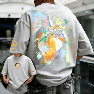 Bandai | Pokémon Anime Super Dragonite Printed Pure Cotton T-shirt 2026 Mens Summer New Street Hip H